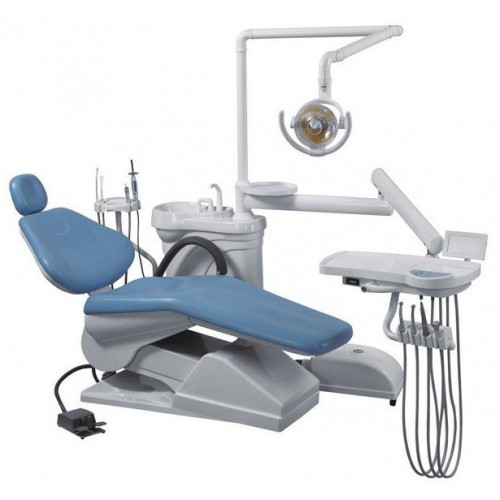 Aprobado Nuevo Sillón Dental Unidad de Equipo informático cuero duro Controlada FDA CE