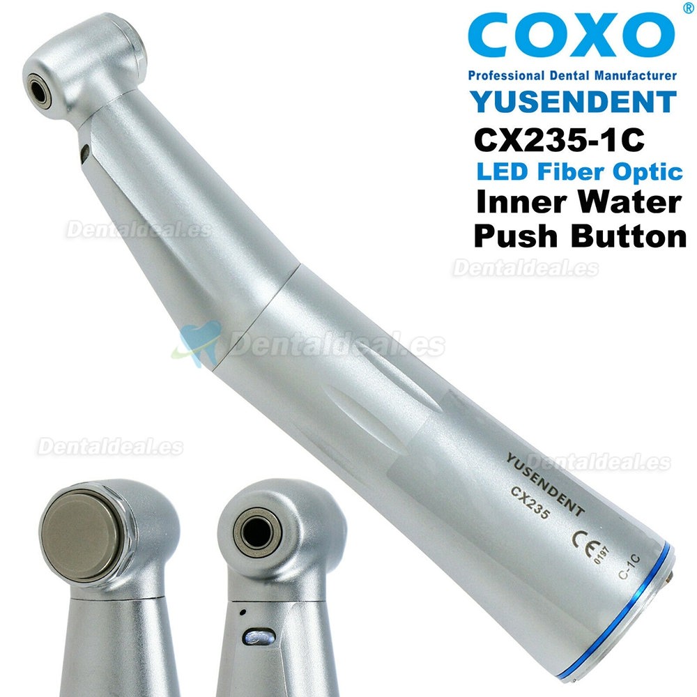 YUSENDENT COXO C PUMA Micro motor eléctrico dental + fibra óptica contra ángulo C-1C