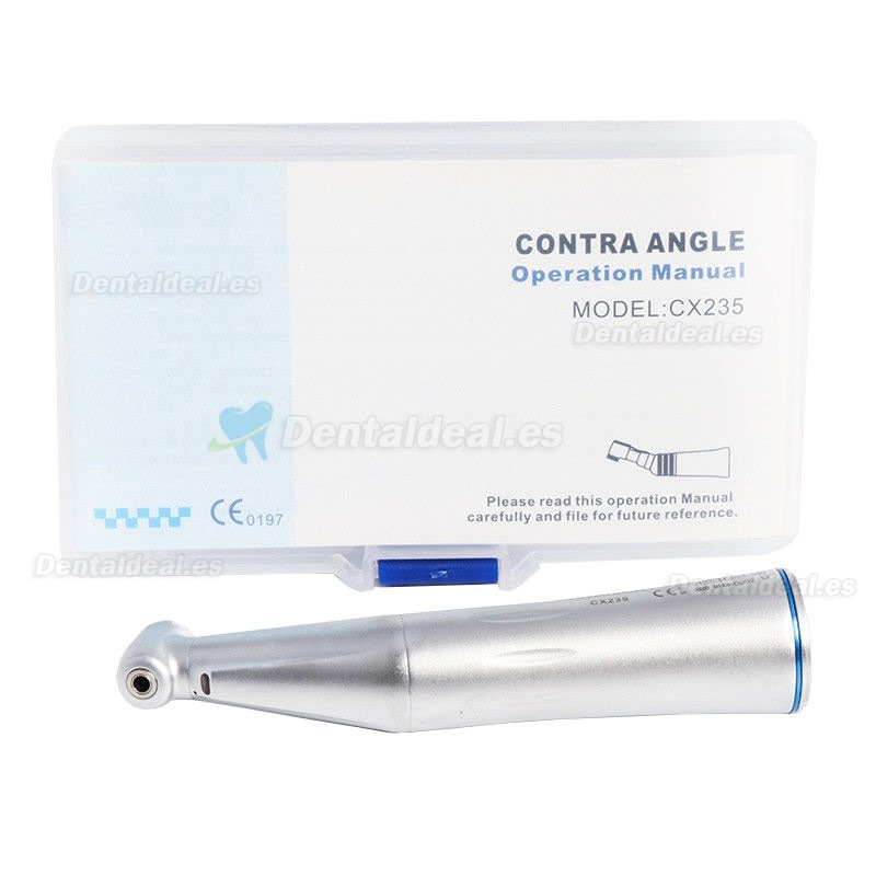 YUSENDENT® Dental LED 1:1 Fibra óptica Contra ángulo Baja velocidad CX235-1C
