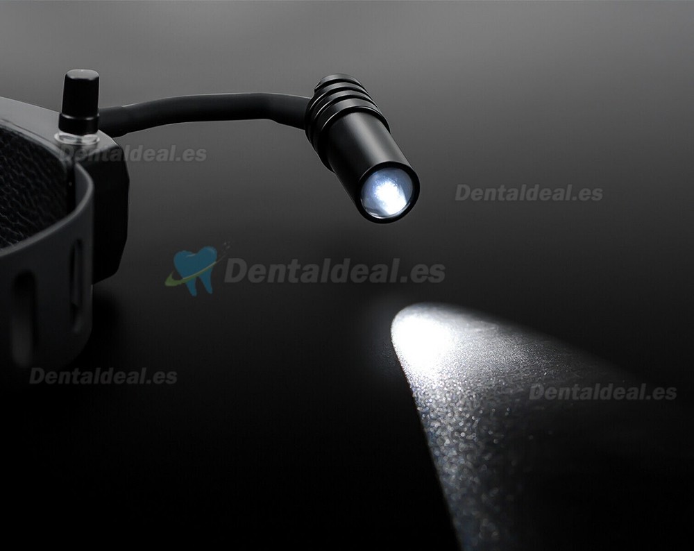 3.5X420mm Lupas de Aumento Binoculares Dentales con Faro LED de 5W