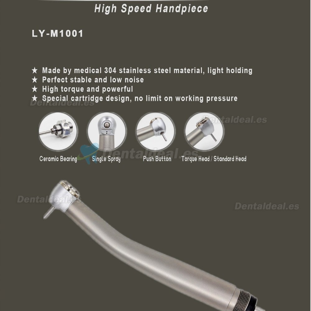 LY-H606 Nuevo diseño de rueda de vino pieza de mano de turbina de alta velocidad dental sin límite de presión de aire