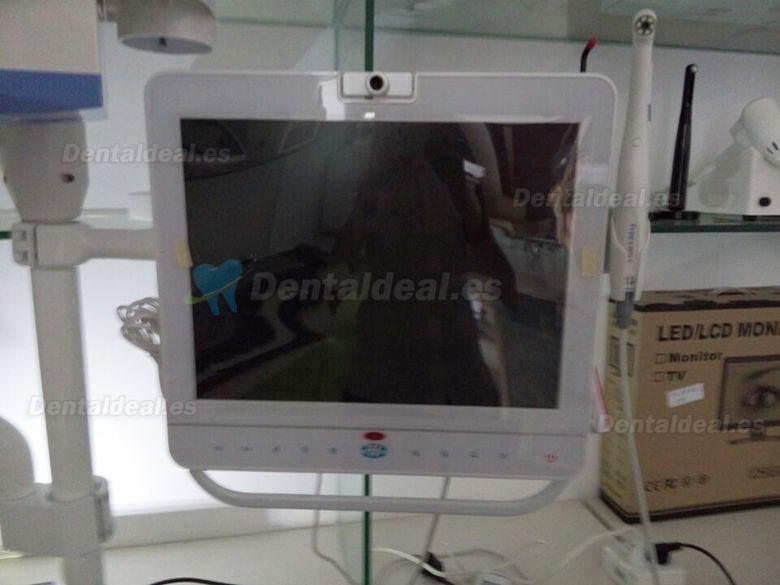 Monitor Dental con Cable de 15 Pulgadas Sistema de Cámara Intraoral VGA+VIDEO Puerto con Soporte LCD MD1500