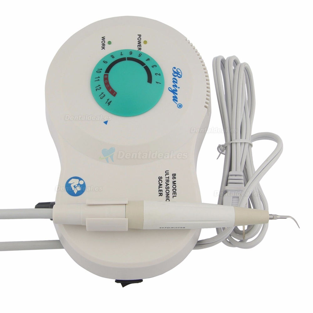 Nuevo Baiyu B6 Dental Eléctrico Escalador Ultrasónico Pieza de Mano Limpiador de Dientes P1 Puntas EMS