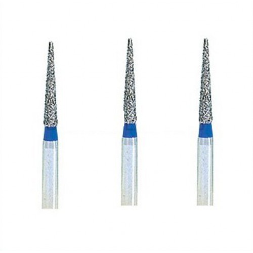 100 Pcs 1.6mm Brocas de diamante dental para perforación FG TC-S21