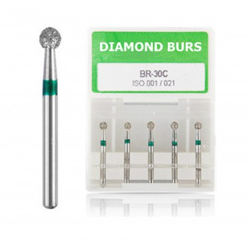100PCS Fresas de diamante odontologia para perforación 1.6mm FG BR-31C