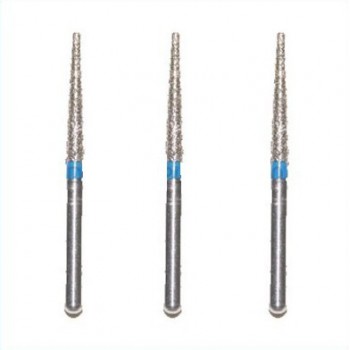 100 Pcs 1.6mm Brocas de diamante dental para perforación FG TF-12