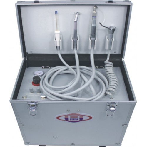 BD-402 Unidad dental portátil+ Compresor de aire + Sistema de succión + Jeringa triple