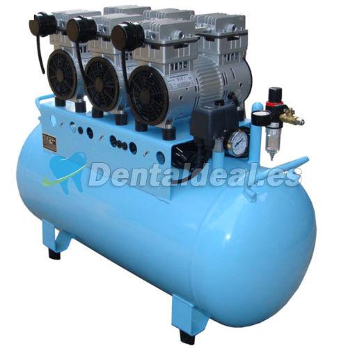 90L dental Compresor de aire silencioso Oilless 450L / min 1-Conducir-6 Estable BD-203