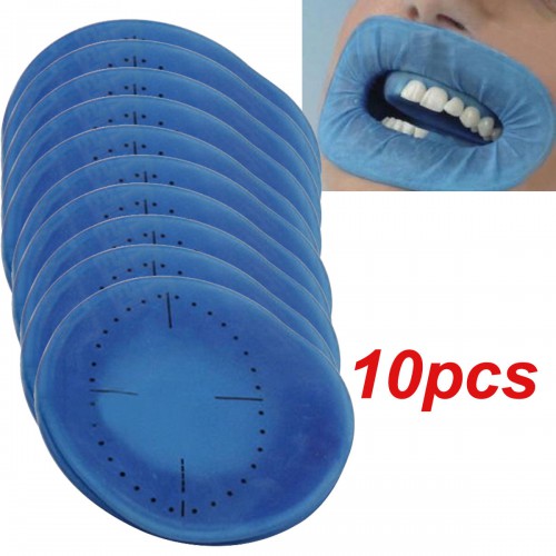 10Pcs Retractor de Mejillas Abridor Azul Presa de Goma Estéril Desechable Dental