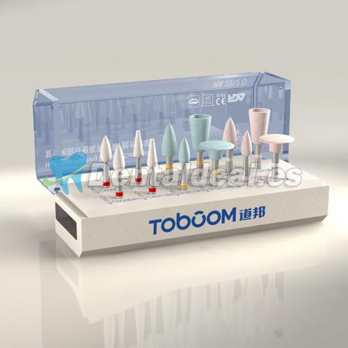 Toboom 12 PCS Compuesto Kit de Pulido Dental RA0312D