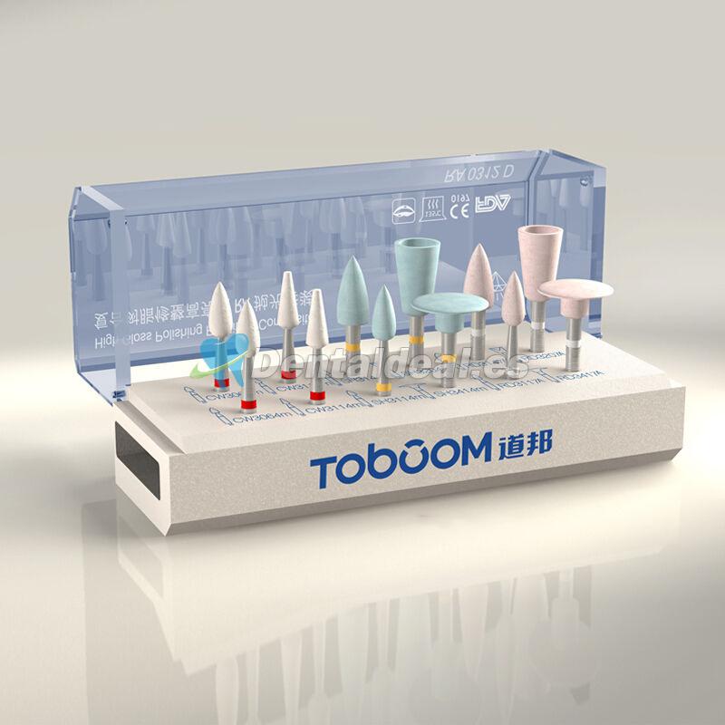 Toboom 12 PCS Compuesto Kit de Pulido Dental RA0312D