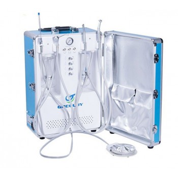 Greeloy® GU-P204S Unidad portátil de la turbina dental con compresor de aire de succión