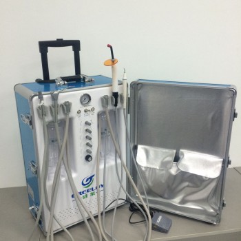 Greeloy® Unidad Dental Portátil GU-P206S con Escalador y Lámparas de Polimerización