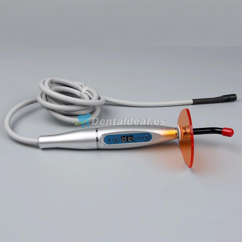 5W Lampara Fotocurado LED con cable dental 1500 mw/cm2 de alta intensidad