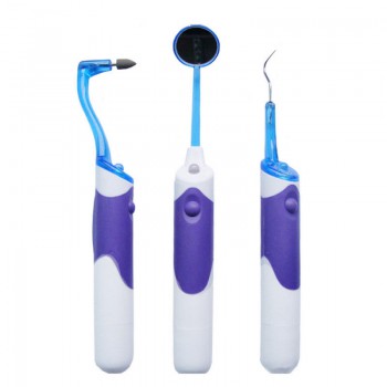 3Pcs/kit Dientes cuidado oral higiene herramientas juego de limpieza dental Led