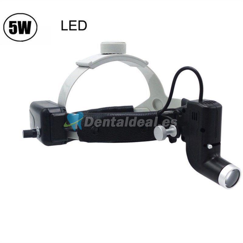 5W Lámpara quirúrgica dental de cabeza LED Buen punto de luz Faro diadema DY-006