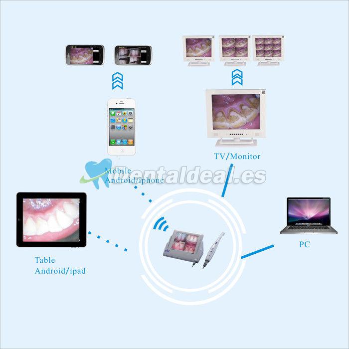 Cámara CF-988A Intraoral WI-FI Dental con Cable con 8 Pulgadas LCD Minotor M-868