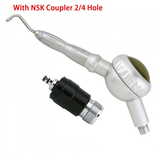 Aeropulidor Dental Pulido Higiene Pulidora con Acoplamiento Compatible NSK 2/4 Agujeros
