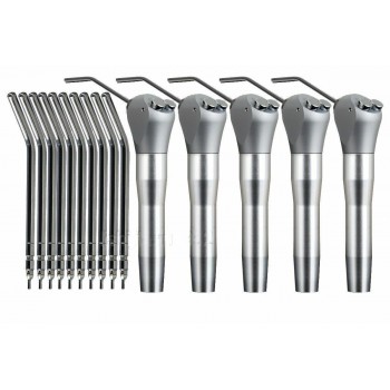 5Pcs Jeringa Dental 3 Vías jeringa triple Pieza de mano + 10 boquillas