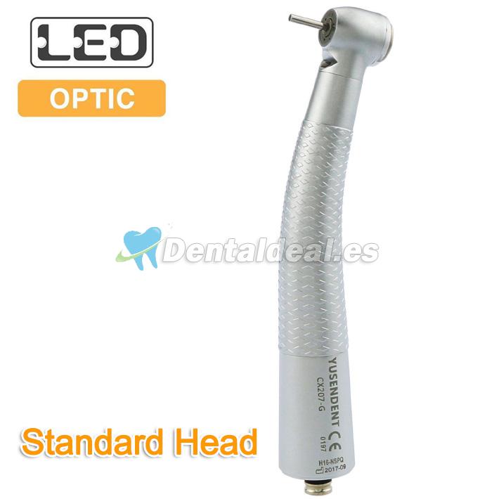 YUSENDENT® CX207-GN-P Pieza de mano de turbina dental compatible NSK (sin acoplamiento rápido)