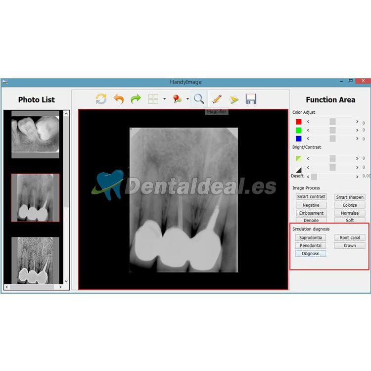 Sistema Práctico Digital USB Sensor de Rayos X útil HDR 500 Dental