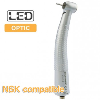 YUSENDENT® CX207-GN-P Pieza de mano de turbina dental compatible NSK (sin acoplamiento rápido)