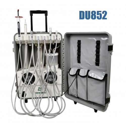 Dynamic® DU852 Unidad Dental Portátil con Compresor de Aire + Escalador Ultrasónico + Lampara Fotocurado