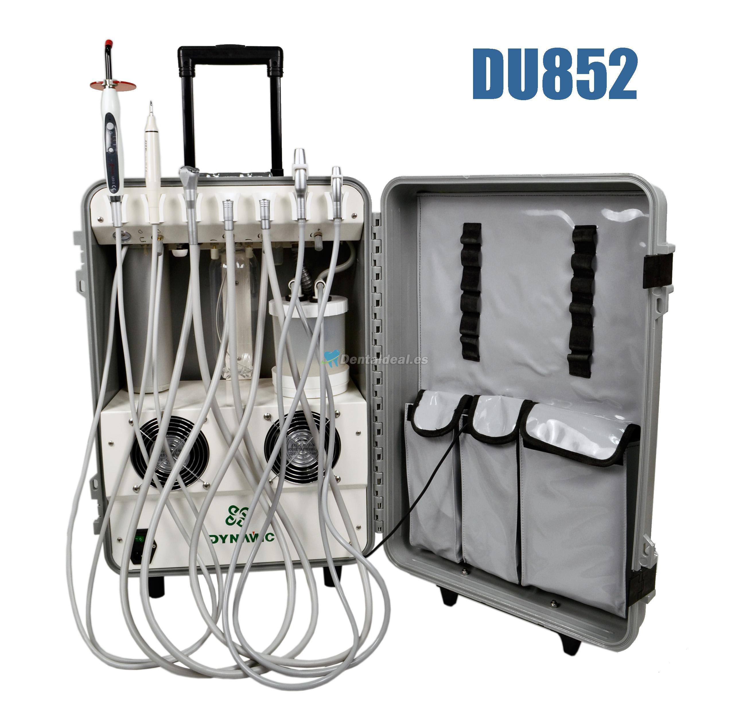 Dynamic® DU852 Unidad Dental Portátil con Compresor de Aire + Escalador Ultrasónico + Lampara Fotocurado