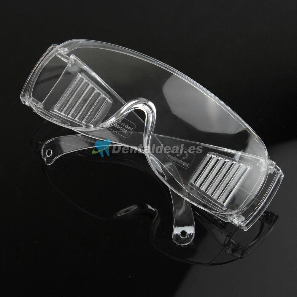 10Pcs Gafas de Seguridad Claras Gafas Lente Antiniebla Laboratorio Trabajo Química Protector