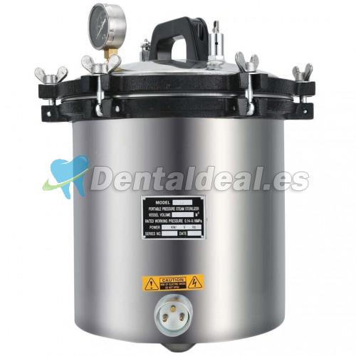 Esterilizador de vapor de alta presión 18L esterilización de autoclave dental médica