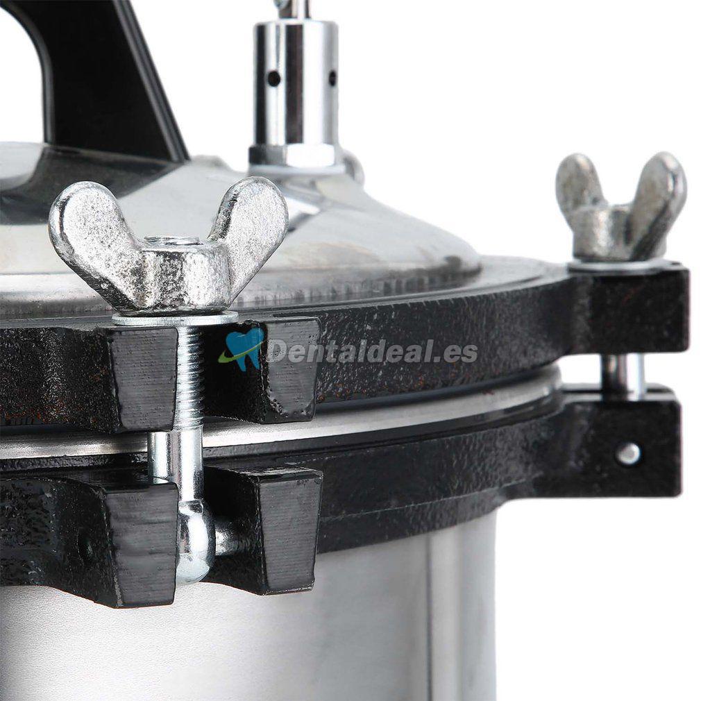 Esterilizador de vapor de alta presión 18L esterilización de autoclave dental médica