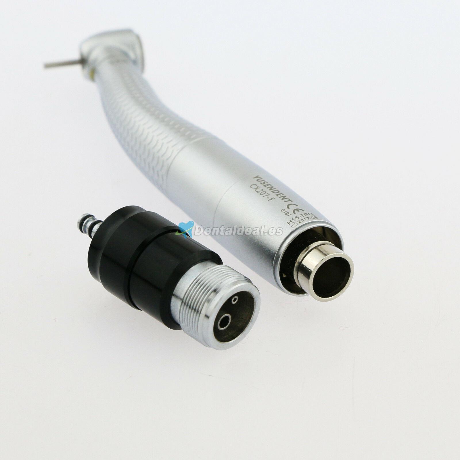 YUSENDENT CX207-F-PQ E-Generador LED de Alta Velocidad Pieza de Mano 2/4 Agujeros con Acoplador Phatelus Compatible NSK