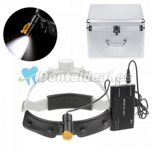 Dental 5W LED faro con filtro diadema faro + caja de aluminio