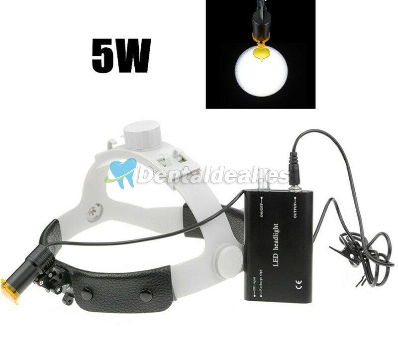 Dental 5W LED faro con filtro diadema faro + caja de aluminio