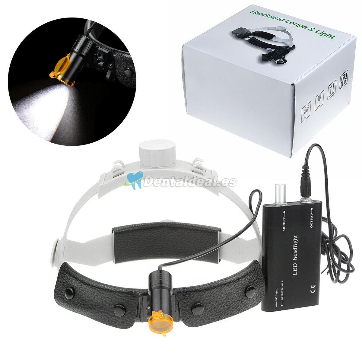 Dental Medical 5W LED Lámpara con Filtro Diadema Lámpara ENT Ginecología Oral