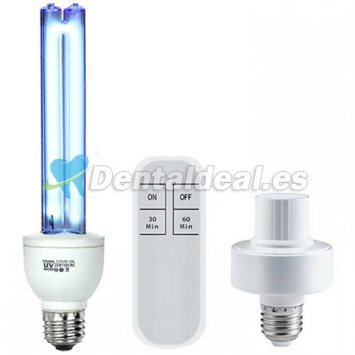 25W UVC+Lámpara Germicida de Ozono Bombilla de Luz Ultravioleta E27/E26 110v Limpia el Aire