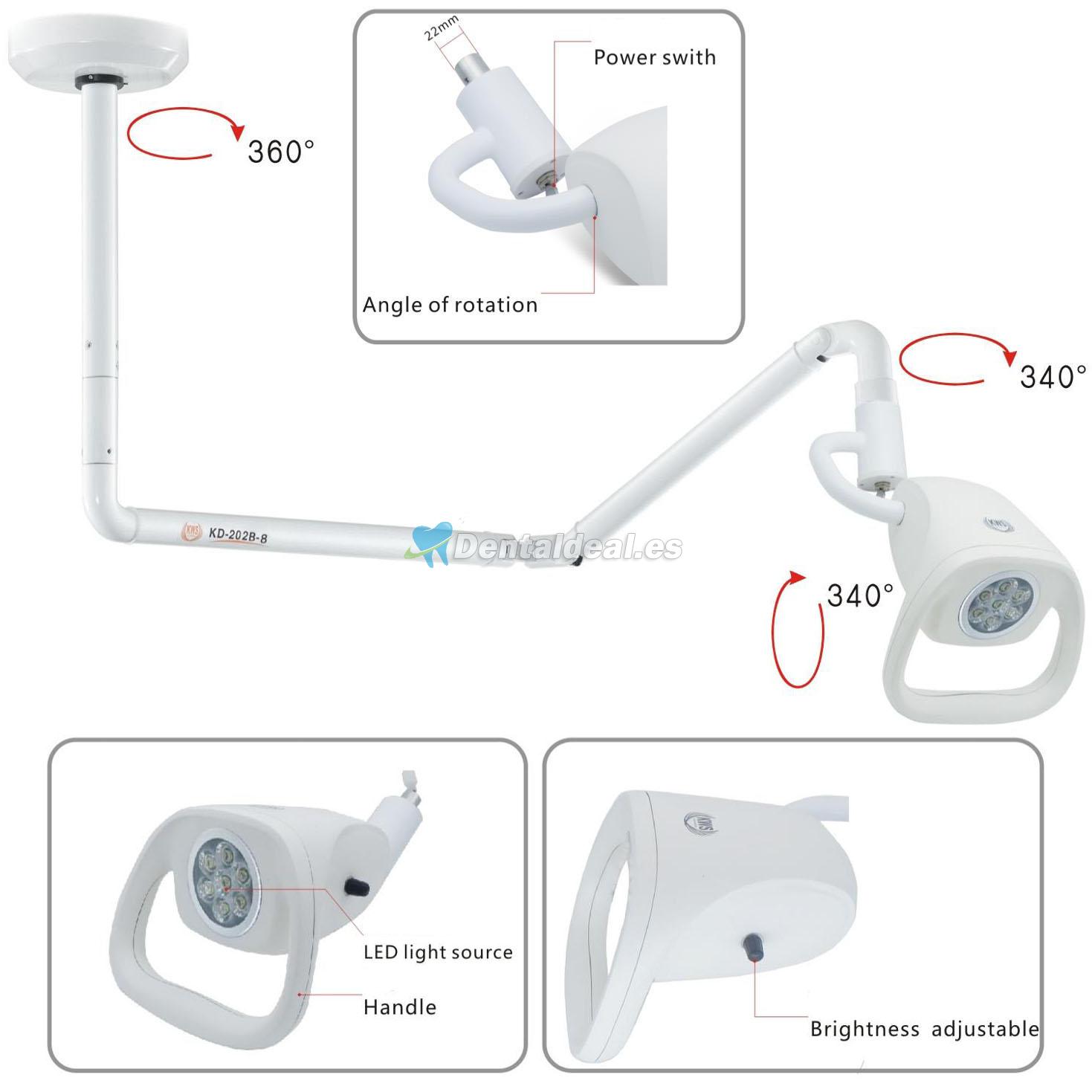 KWS KD-2021W-2 21W LED luz de examen quirúrgica dental montada en el techo