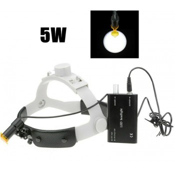 Dental Medical 5W LED Lámpara con Filtro Diadema Lámpara ENT Ginecología Oral