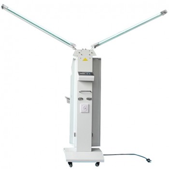 FY® 120W-220W Mobile UV + Lámpara de desinfección con ozono Carro de esterilizador ultravioleta con sensor de infrarrojos