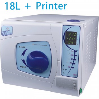 Sun® 18L Autoclave Esterilizador Dental Médico Vapor de vacío con Impresora