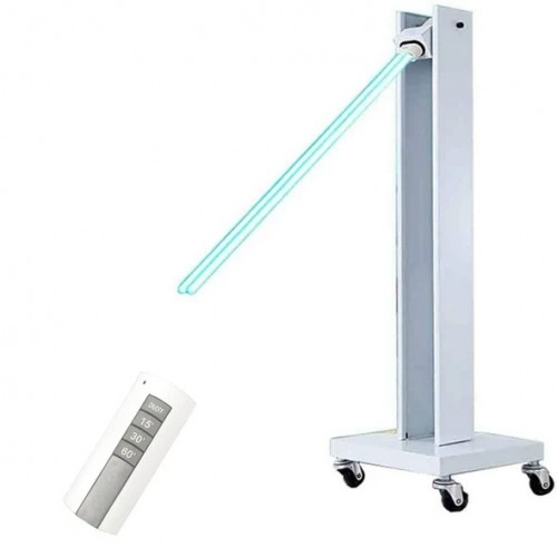 Lámpara de Desinfección con Esterilizador UV Móvil Carro para Interiores Luz de Esterilización UV Germicida con Ruedas