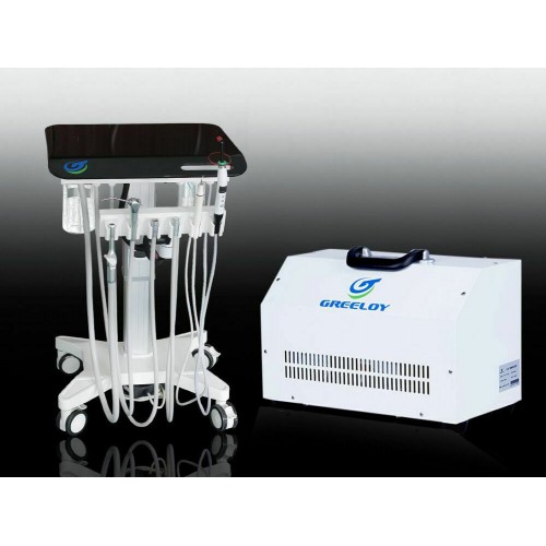 Greeloy GU-P302S Unidad de carro de entrega dental móvil con compresor de aire GU-P300