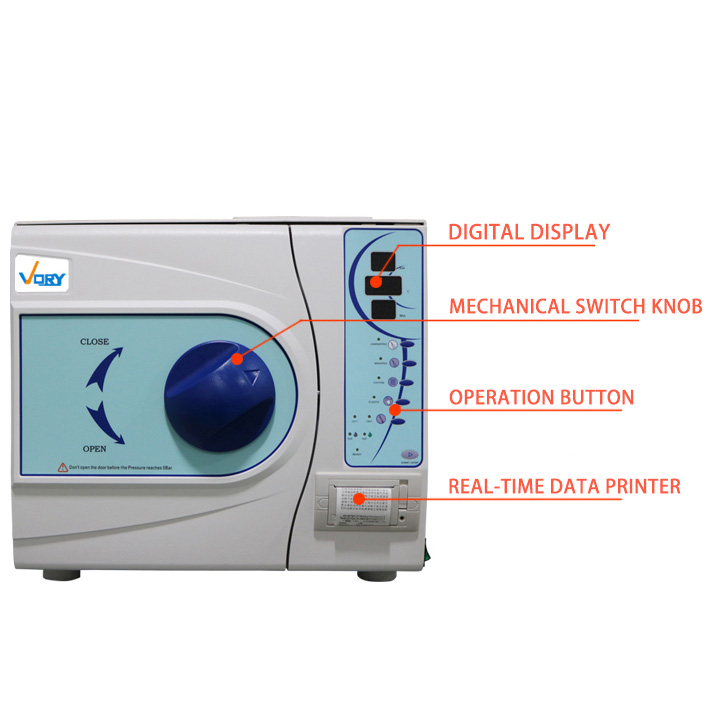 VORY VORY-II 12L-23L Autoclave de Vapor al vacío Esterilizador+Impresora