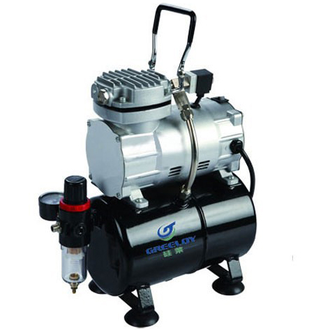 Greeloy GW-106 1 / 5Hp 3L Mini compresor de aire portátil con un solo cilindro