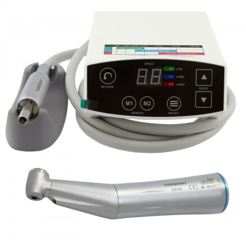 YUSENDENT COXO C PUMA Micro motor eléctrico dental + fibra óptica contra ángulo C-1C