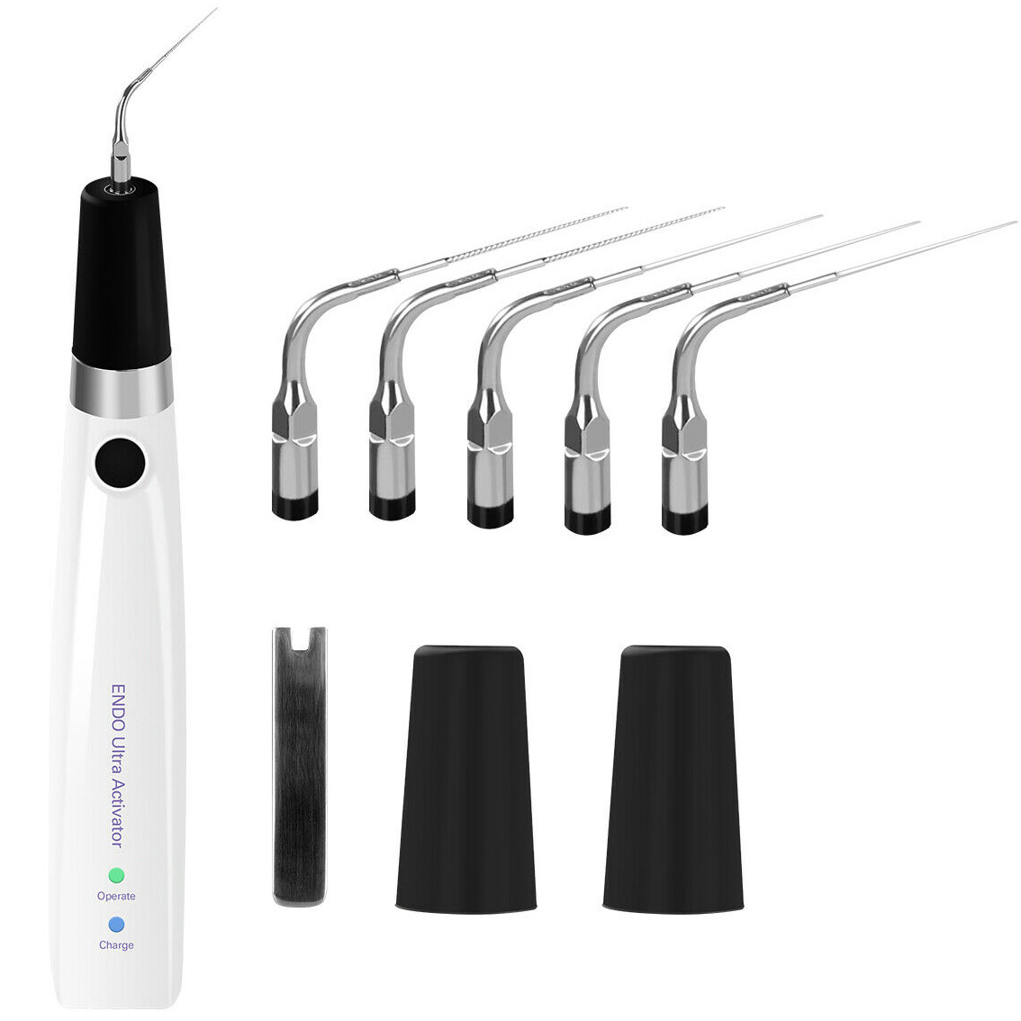 Sonic Endoactivador 300°Irrigación en Endodoncia Pieza de Mano para Endodoncia Activador Endodoncia +6pcs Titanio Puntas