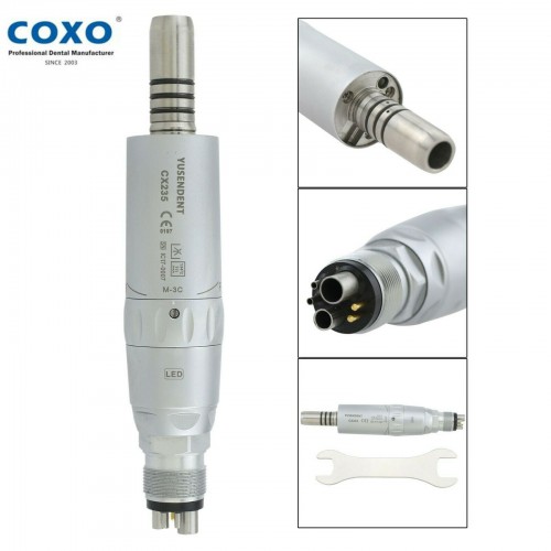 YUSENDENT  COXO CX235-3C Aire Motor Pieza de Mano Dental LED Fibra óptica Compatible con NSK KAVO 6 Hoyos