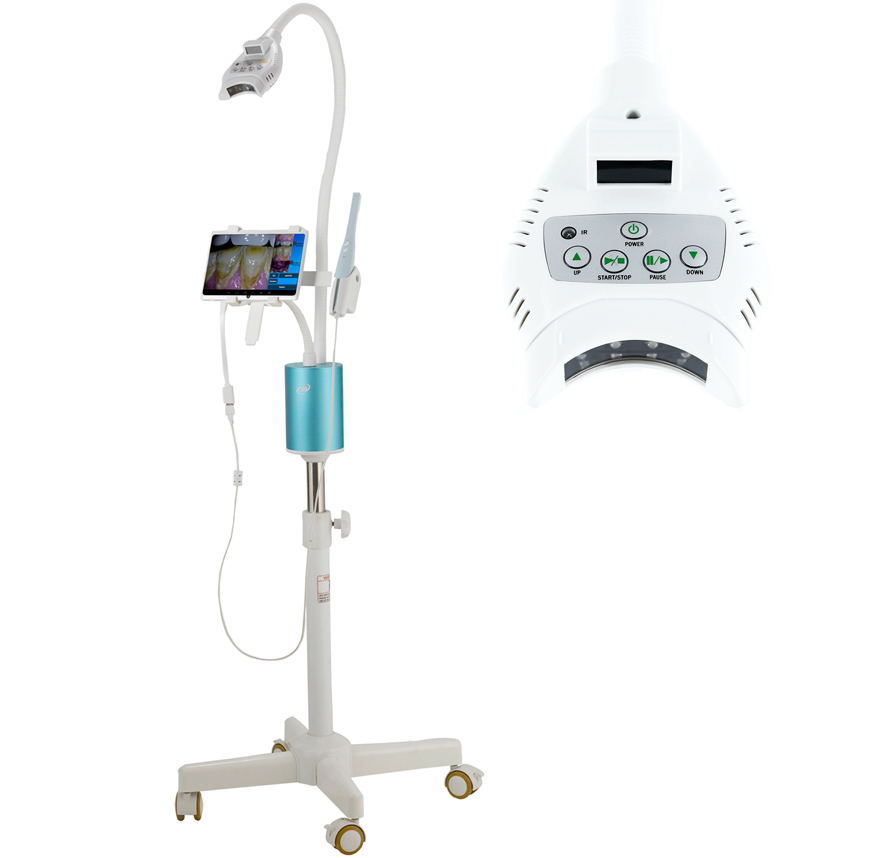 MLG M-66B Profesional Lampara Blanqueamiento Dental Led con Monitor LCD de 7 Pulgadas