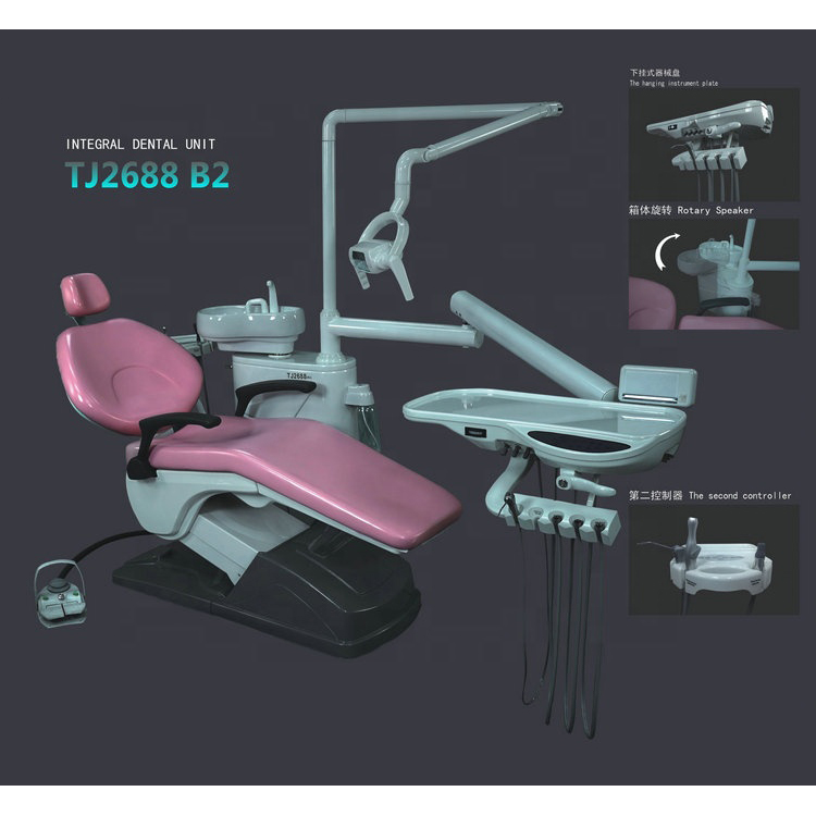 Tuojian TJ2688 B2 Unidad de Tratamiento de Sillón Dental Cuero PU Controlado por Computadora