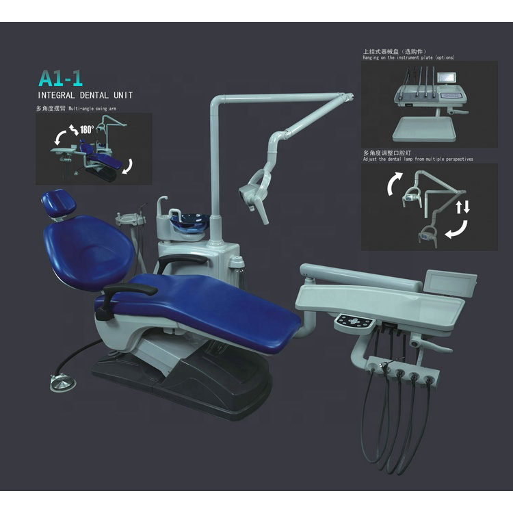 Tuojian TJ2688 A1-1 Unidad de Sillón Dental Integral Cuero PU Controlado por Computadora